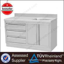 China Best Customized SS201/304 Stainless Steel Cabinet With Sink